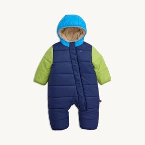 Magnetic Me 0-3 Month Blue and Green Baby Snowsuit